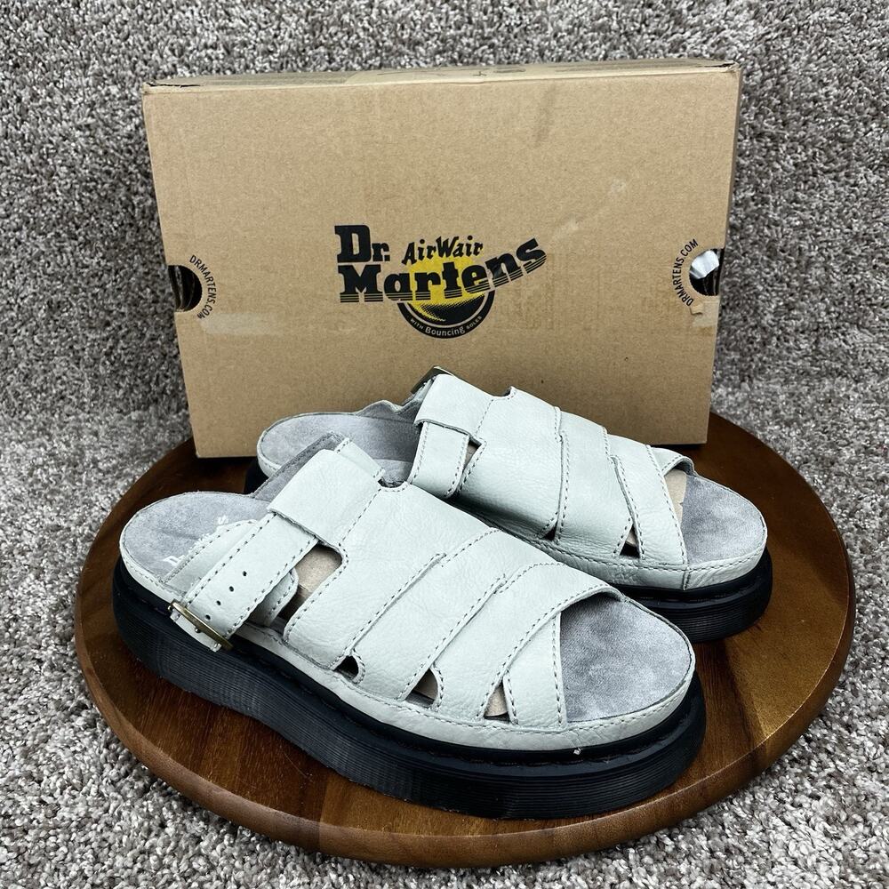 Dr. Martens Unisex Maxxy Slide Sandal Mens 10 / Womens 11 Sage Green Buttersoft